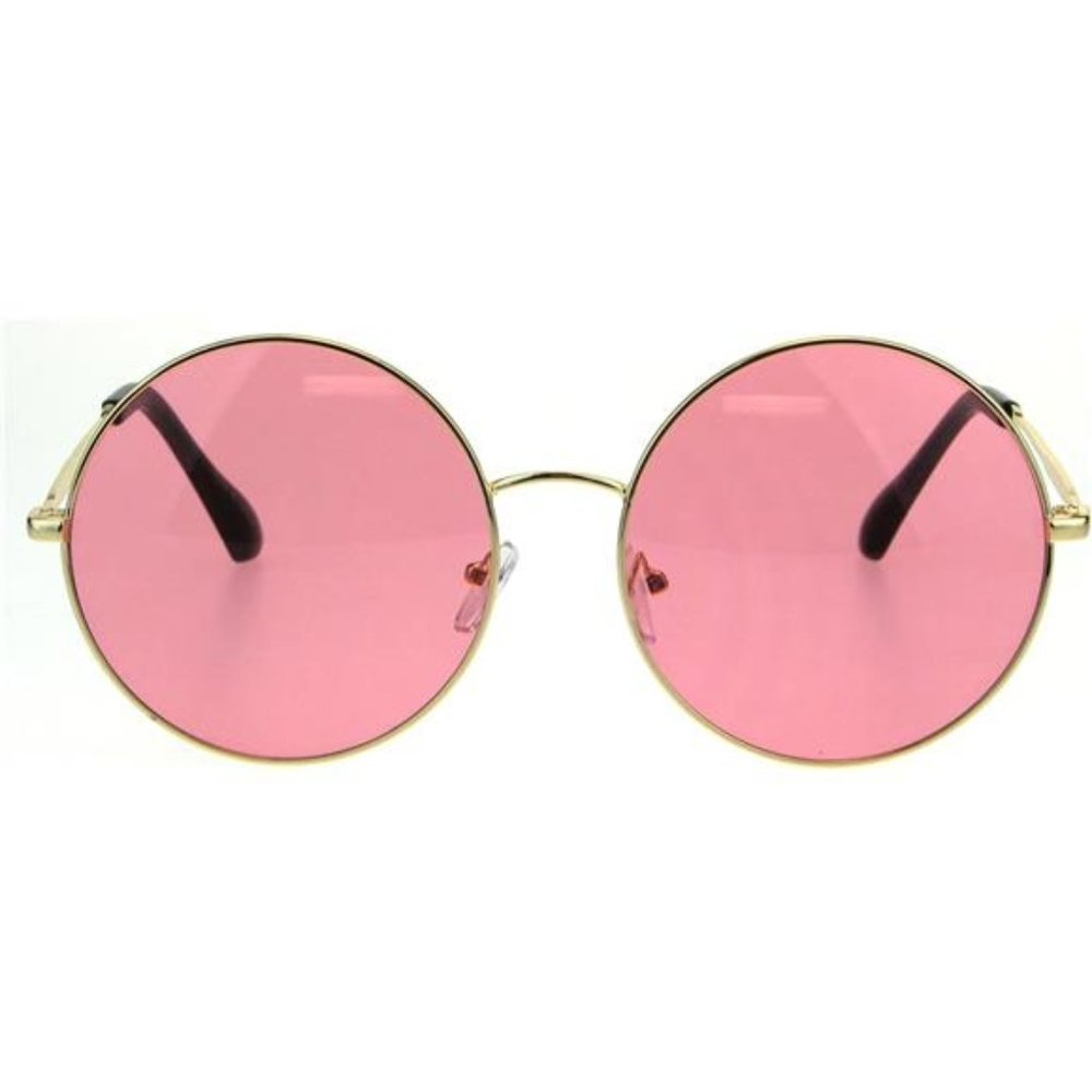 Classic Oversize Joplin Style Hippie Round Circle Lens Sunglasses